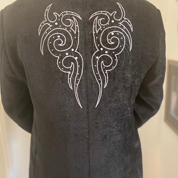 MEN'S  BLACK 3 BUTTON SPORT JACKET/BLAZER/ SPORT COAT - Picture 4 of 8